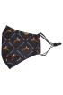 Navy Pheasants Washable And Reusable 100% Cotton Face Mask 