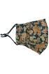 Navy Paisley 100% Cotton Washable And Reusable Face Mask 