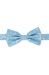 Soprano Sky Blue tonal Pre-Tied Paisley Bow Tie