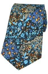 Multi Coloured Luxury Printed Silk Tie