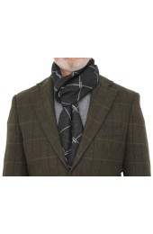 Erwin & Morris Grey Large Diamond Scarf Supplied In A Gift Box