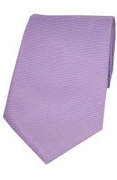 Soprano Pale Lilac Horizontal Ribbed Polyester Tie