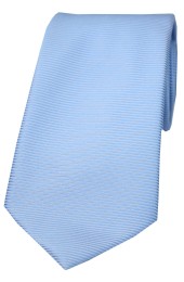 Soprano Sky Blue Horizontal Ribbed Polyester Tie