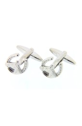 Soprano Horse and Horseshoe Silver Country Cufflinks