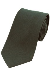 Soprano Plain Moss Green Wool Rich Tie
