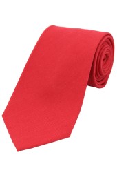 Soprano Plain Red Wool Rich Tie